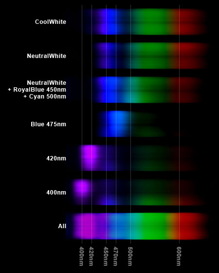 KR93SP 分光器によるスペクトル分布