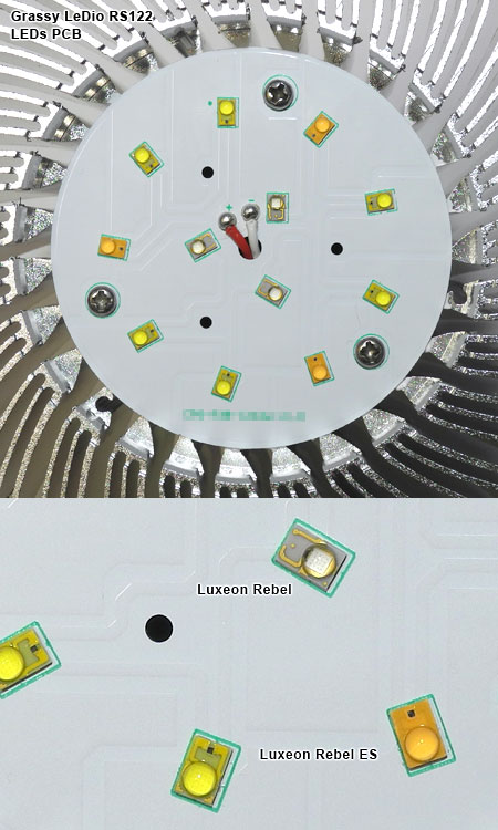 LED基板と新採用Luxeon Rebel