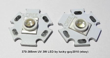 eBay 370-385nm UV 3W LED