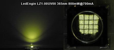 LedEngin LZ1-10UV00 UV 365nm 発光色