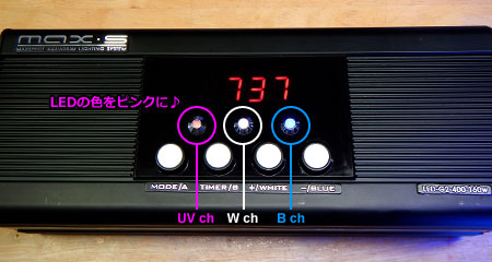 max-s電源ユニットの30Wモジュール回路用LEDインジケーターをピンク色に変更♪笑