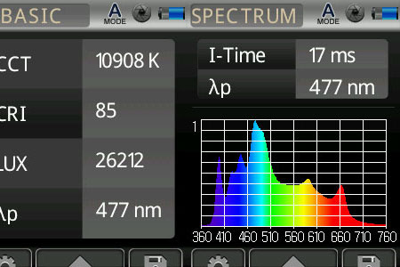 Maxspect max-s G2 60W改(超浅場仕様) 実測スペクトル