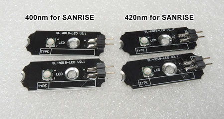 AQUA SANRISE PLUS MMCスペシャル R30 UV素子換装前のLED基板